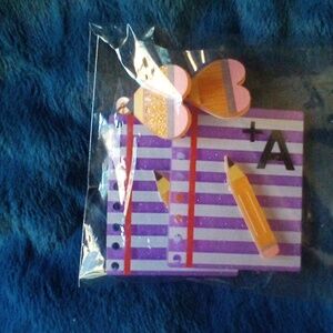 New! A+ Notebook Paper Earrings